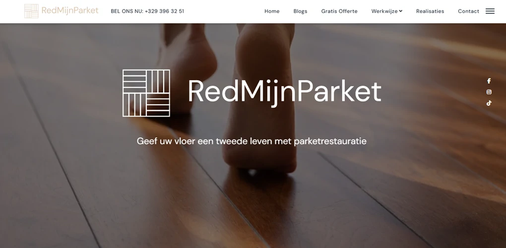 Website Red Mijn Parket